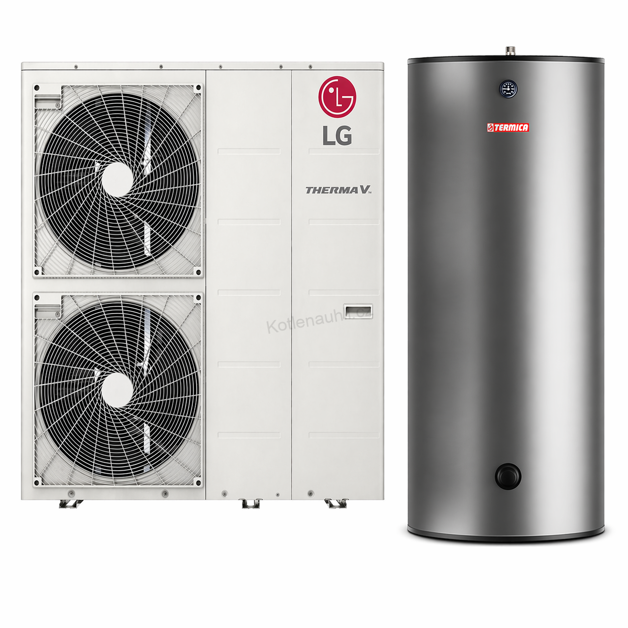 Tepelné čerpadlo LG ThermaV Monoblok 16 kW R32 + TUV 200l s montáží na klíč